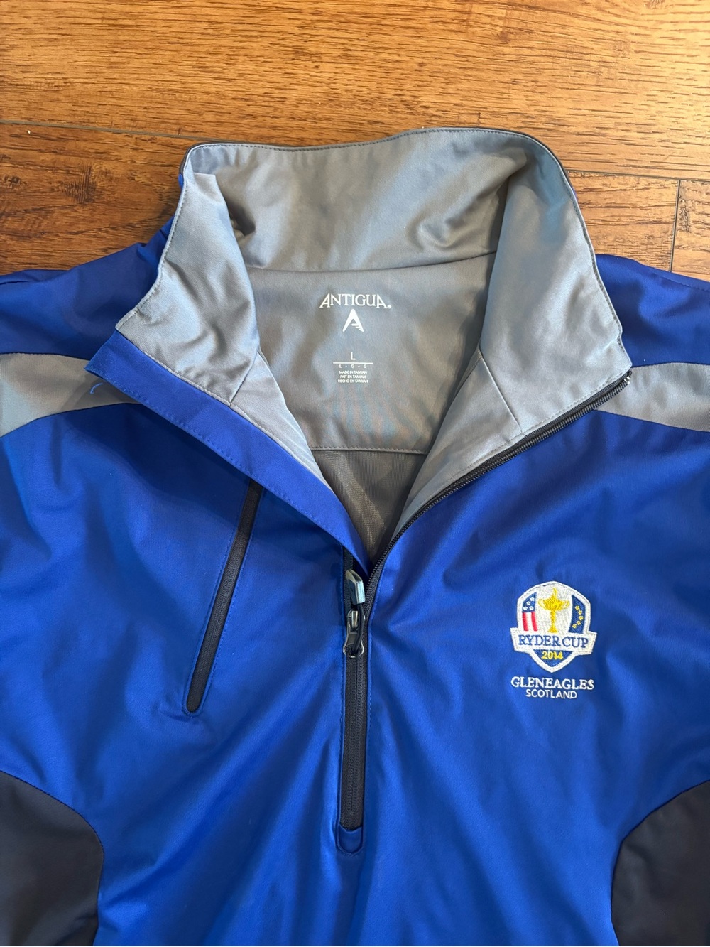 2014 Ryder Cup Gleneagles Antigua Golf Pullover Jacket Men’s L
